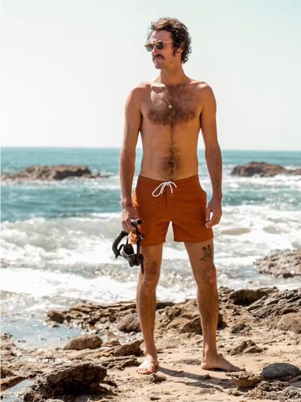 Dandy Del Mar Riviera swim trunks burnt sienna 38